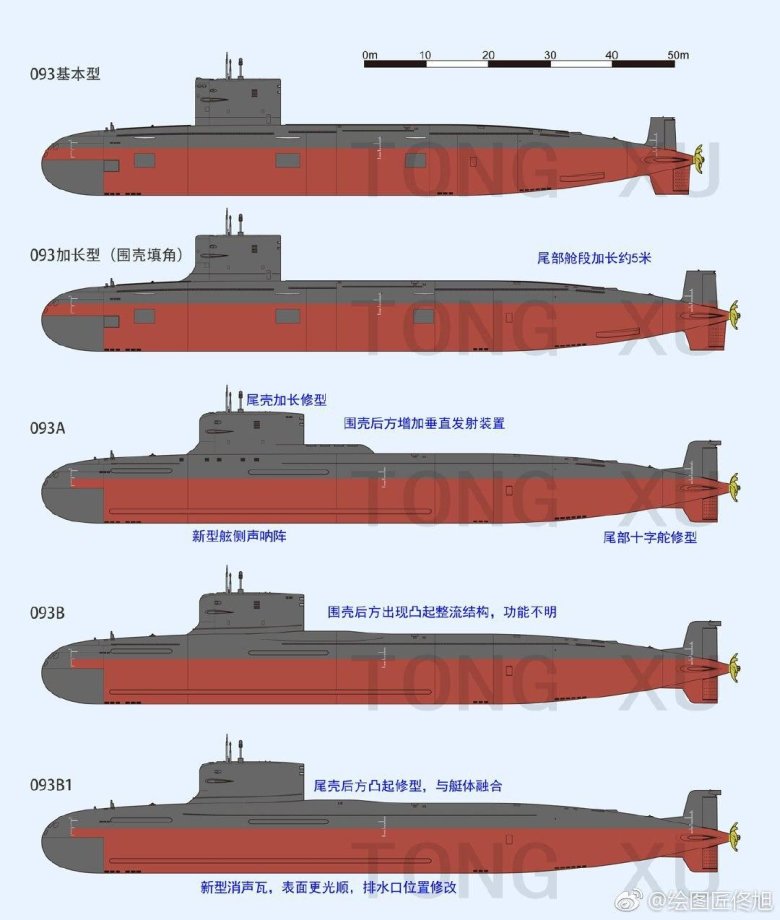 Многоцелевые атомные подлодки «тип 093» (китай)