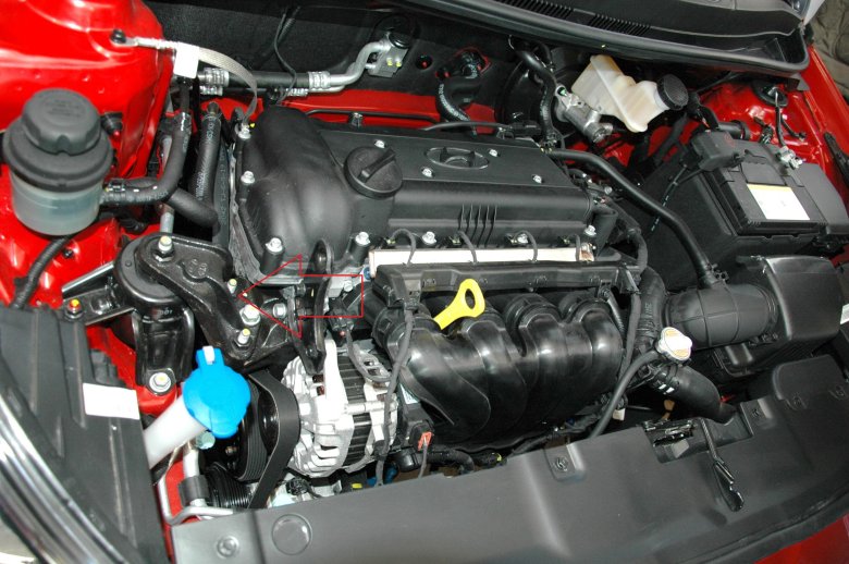 Hyundai solaris 2014 двигатель