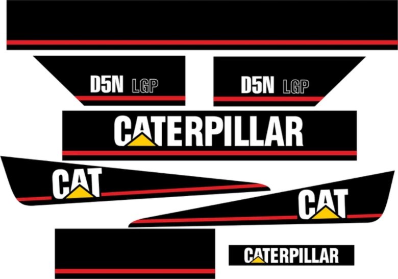 Наклейки caterpillar d6k xl