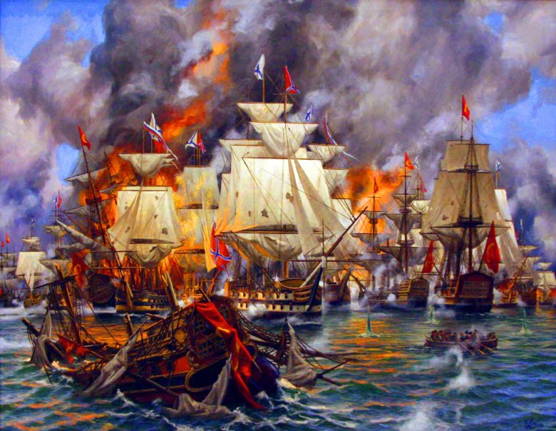 Морское сражение при наварине айвазовский