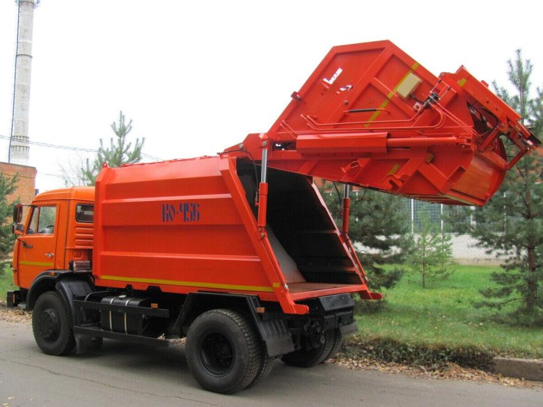 Мусоровоз камаз с задней загрузкой