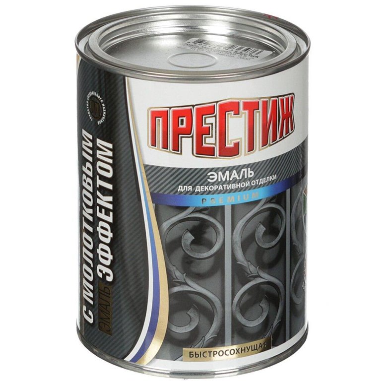 Эмаль молотковая престиж серебристая