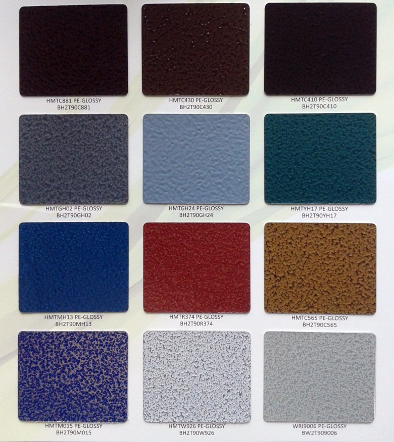 Цвета молотковой краски по металлу