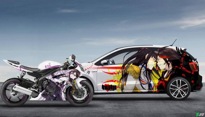 Винил на авто в японском стиле