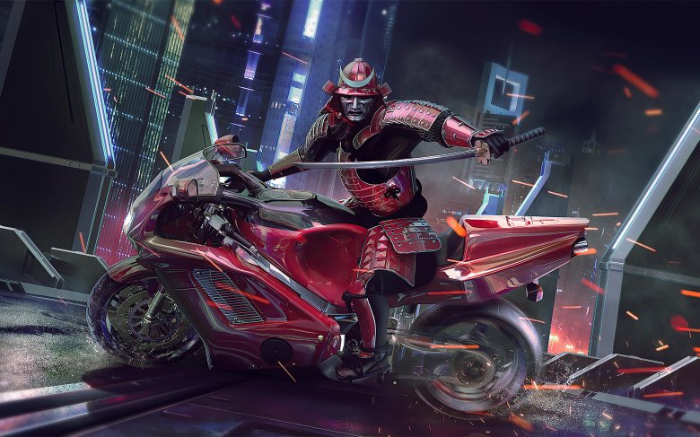 Мотоцикл акира cyberpunk