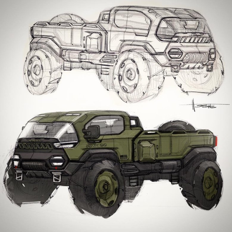 Уаз буханка концепт арт