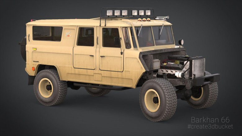 Газ 66 бархан