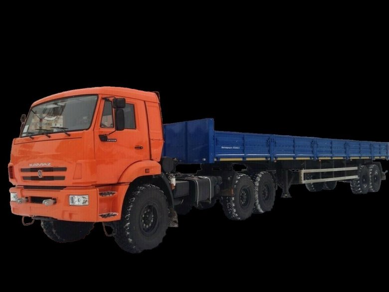 Камаз с полуприцепом