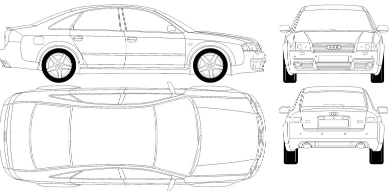 Audi a6 blueprint