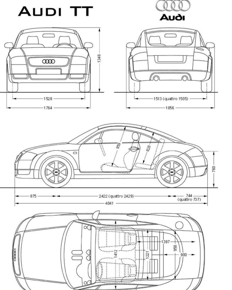 Ауди тт 2001 blueprint
