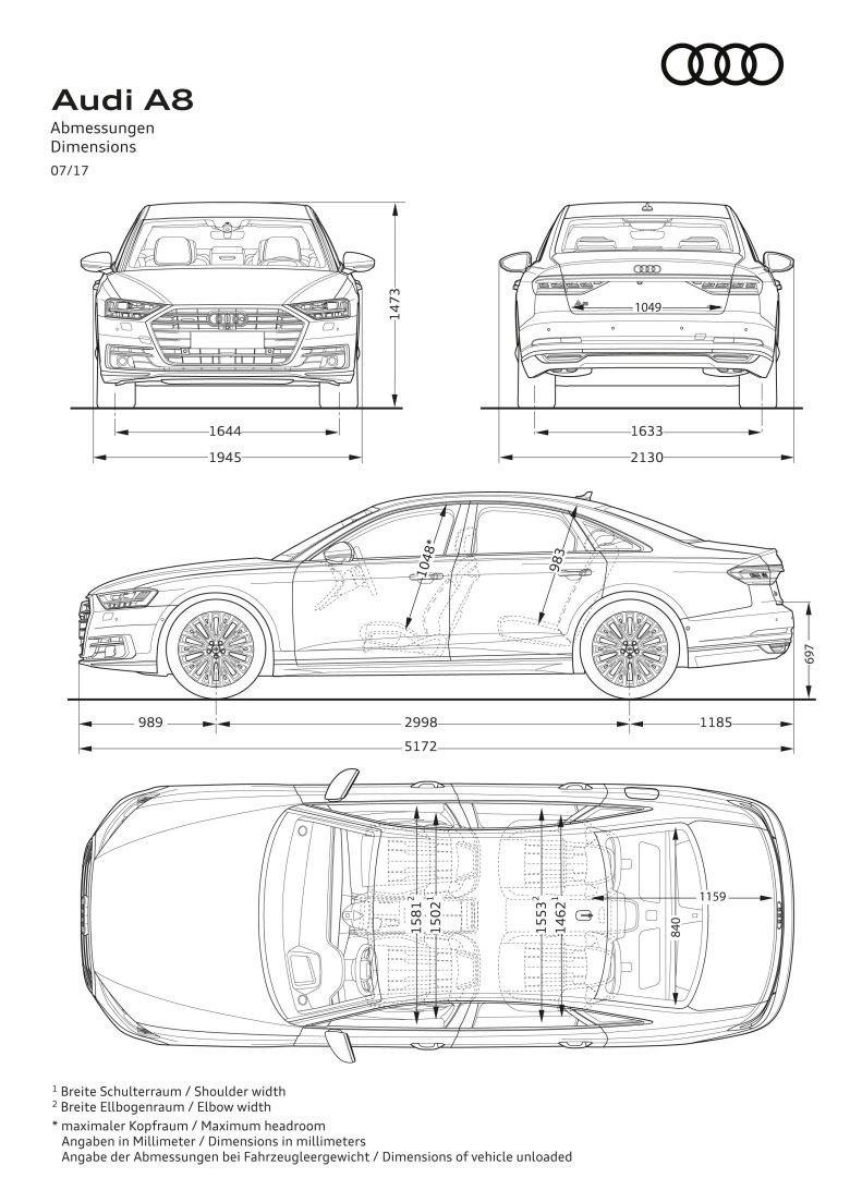 Audi a5 coupe blueprint