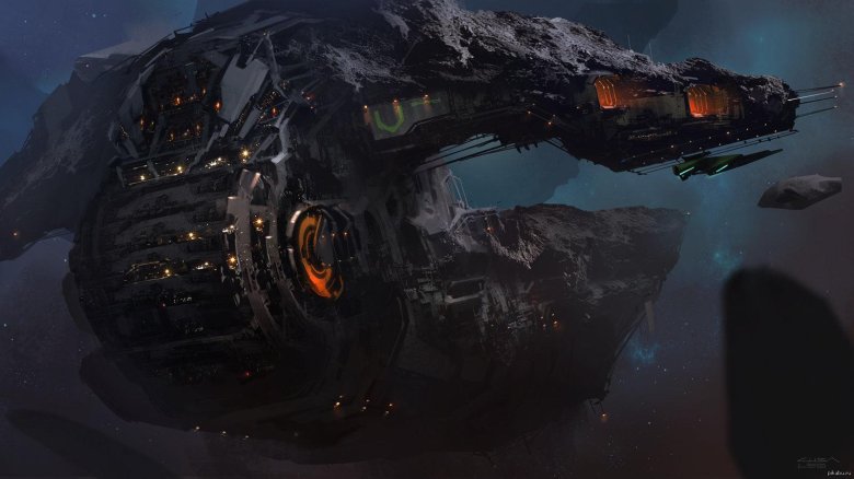 Левиафан космический корабль арт