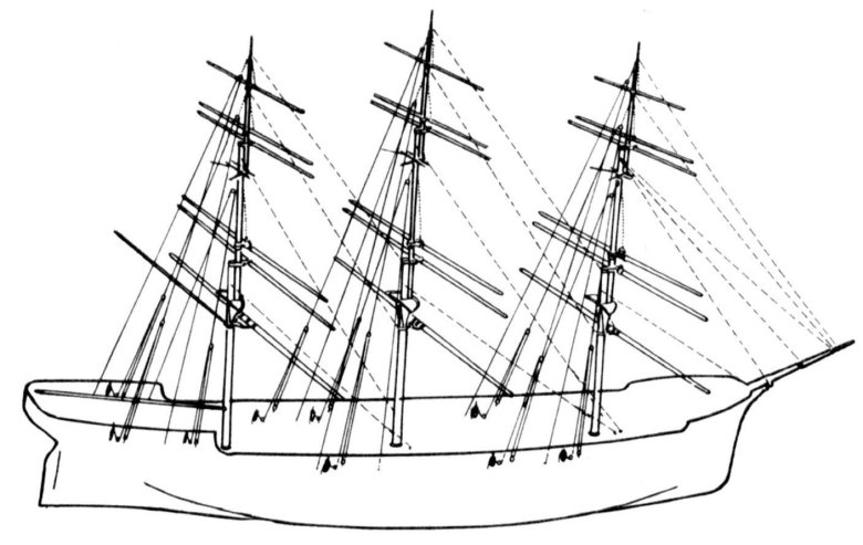 Клипер катти сарк чертежи