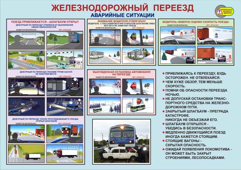 Безопасность движения на железнодорожных переездах