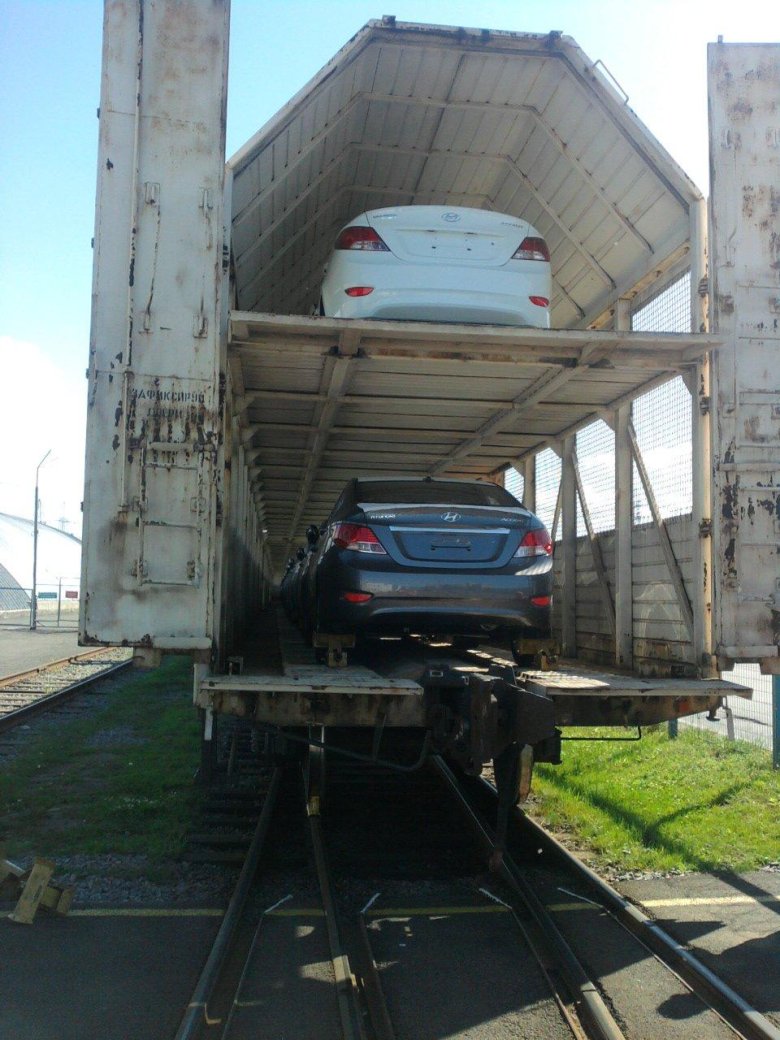 Вагон-автомобилевоз аппарель