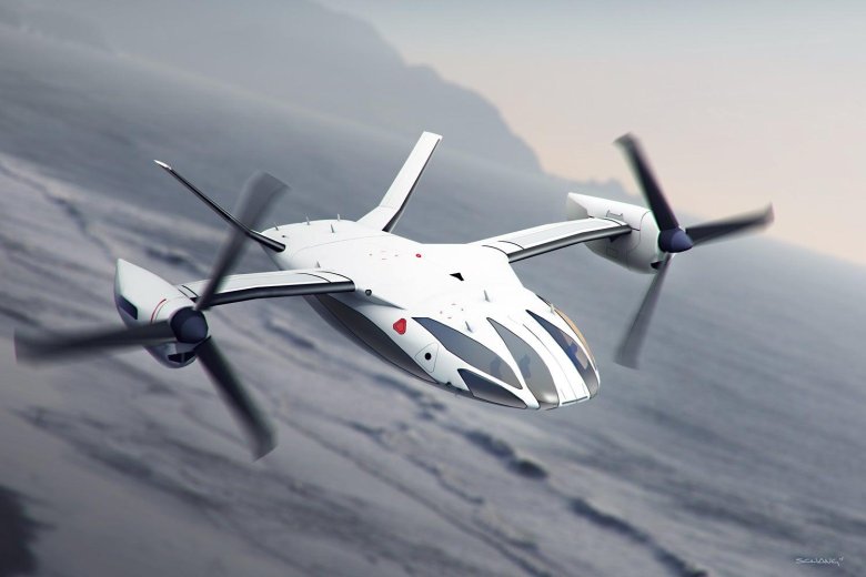 Реактивный конвертоплан концепт