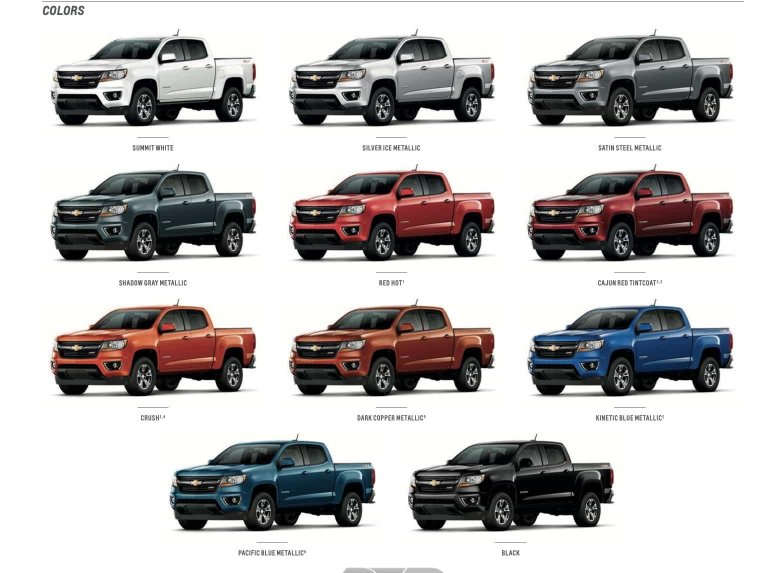 Chevrolet colorado gmc canyon