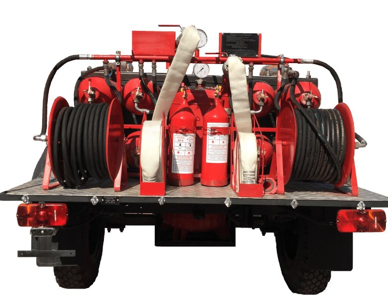 Пожарный автомобиль газового тушения