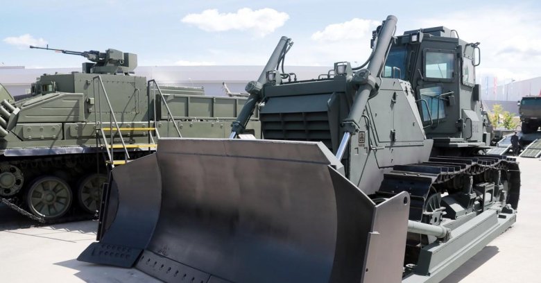 Бронированный бульдозер б12 м2