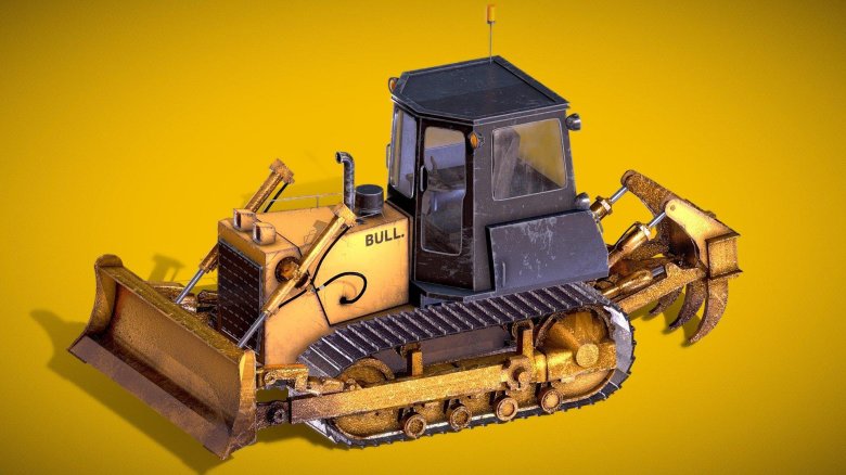 Гусеничный бульдозер