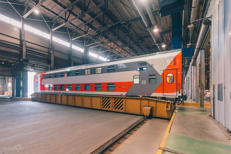 Двухэтажный вагон твз