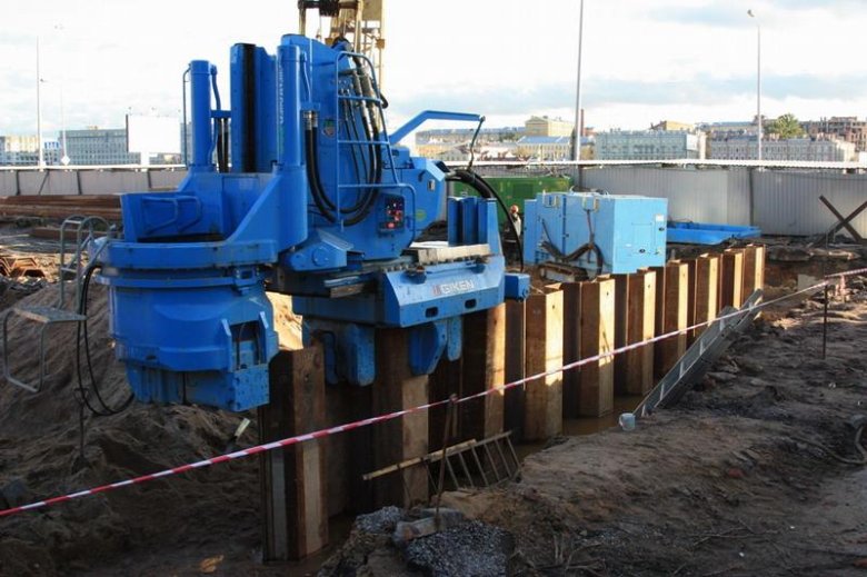 Статическое вдавливание шпунта