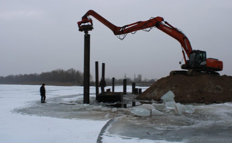 Погружение шпунта ларсена
