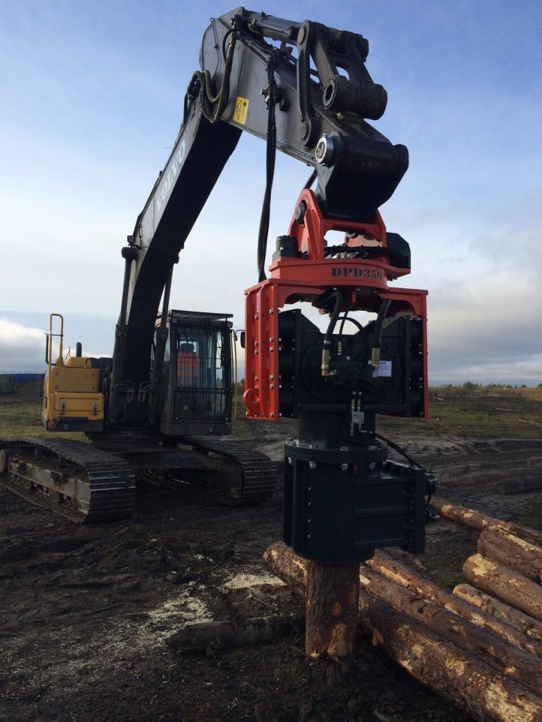 Вибропогружатель на экскаватор