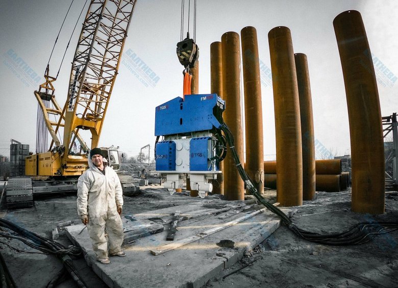 Статическое вдавливание шпунта