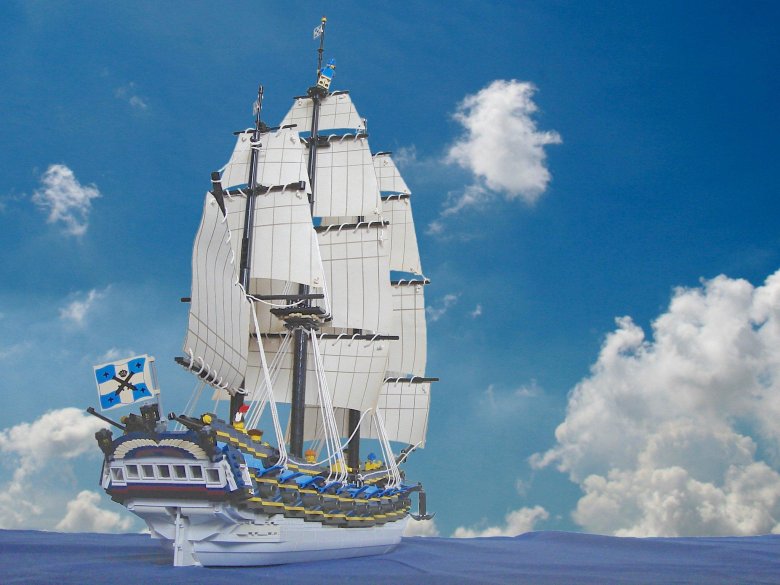 Lego парусный корабль