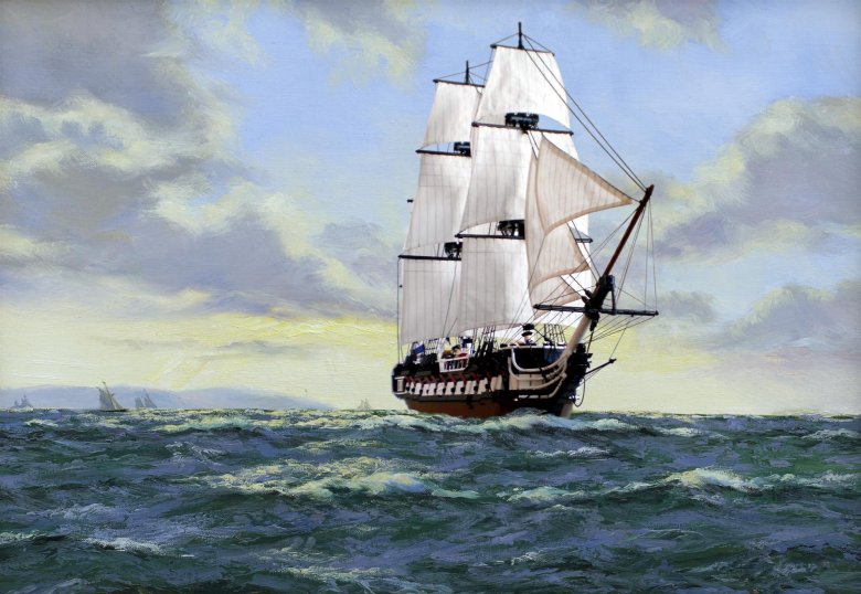 Шлюп парусный боевой корабль