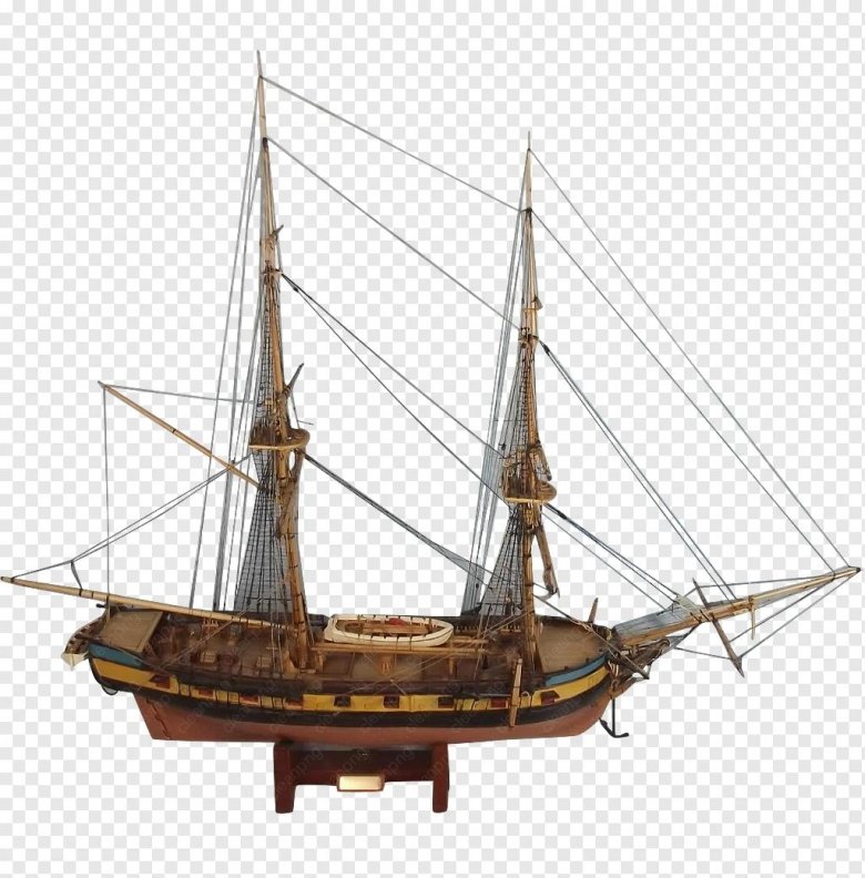 Парусник на прозрачном фоне