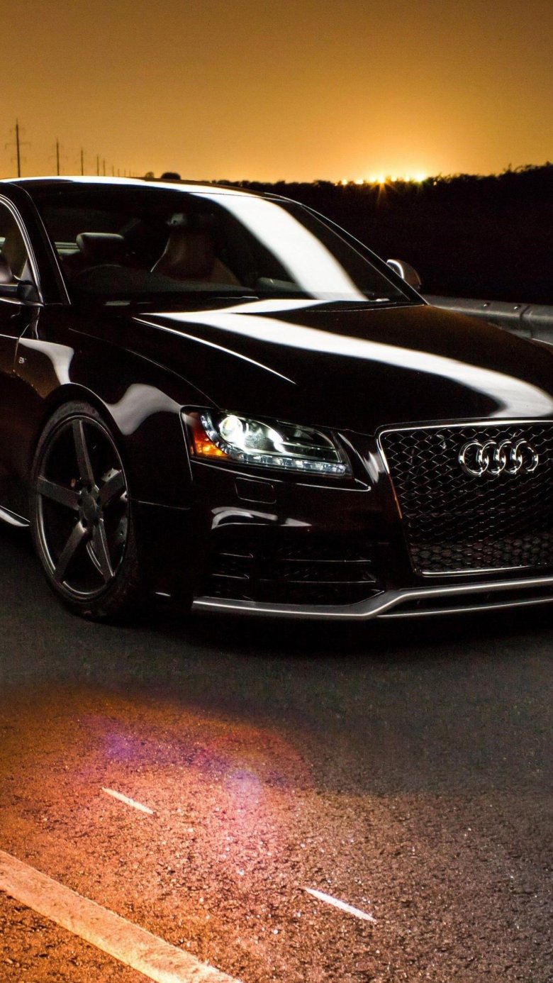 Черная ауди морда а7