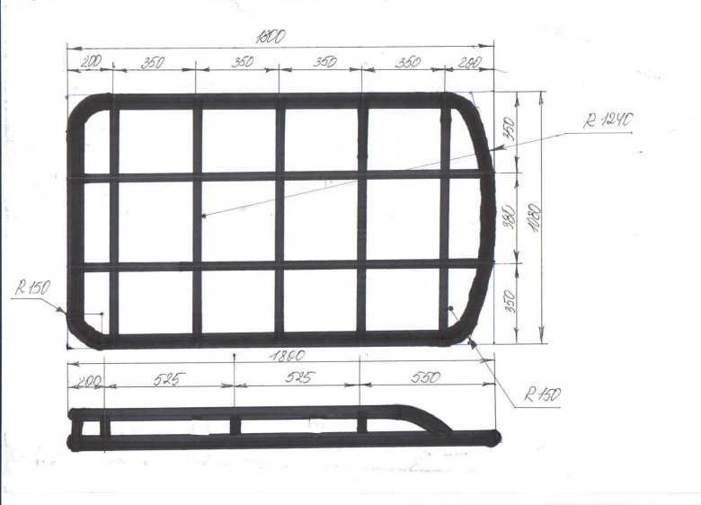 Экспедиционный багажник на уаз буханка чертежи