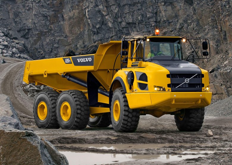 Шарнирно сочлененные самосвалы volvo