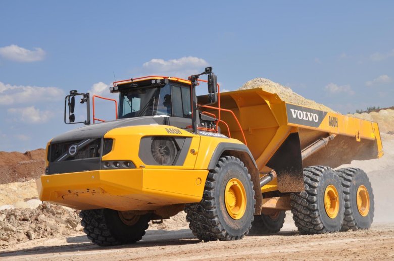Сочленённый самосвал volvo a40f