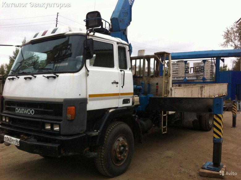 Daewoo ultra novus кран манипулятор