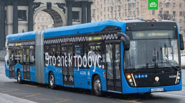 Первый электробус в москве