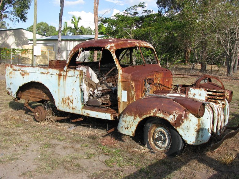 Chevrolet pickup 1957 rusty