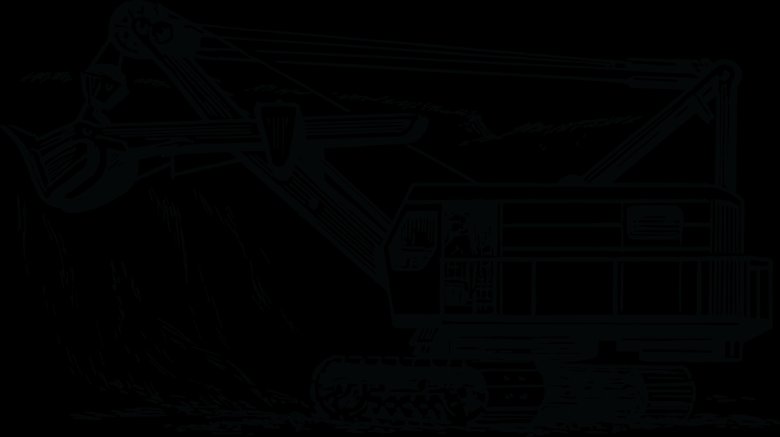 Экскаватор схематично