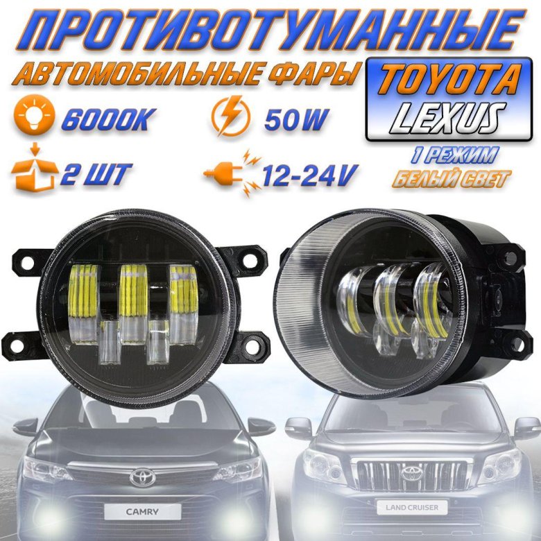 Светодиодные противотуманные фары toyota