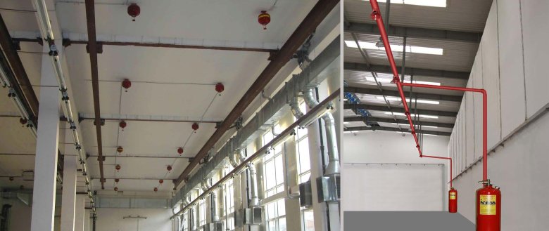 Пожарная система пожаротушения спринклерный
