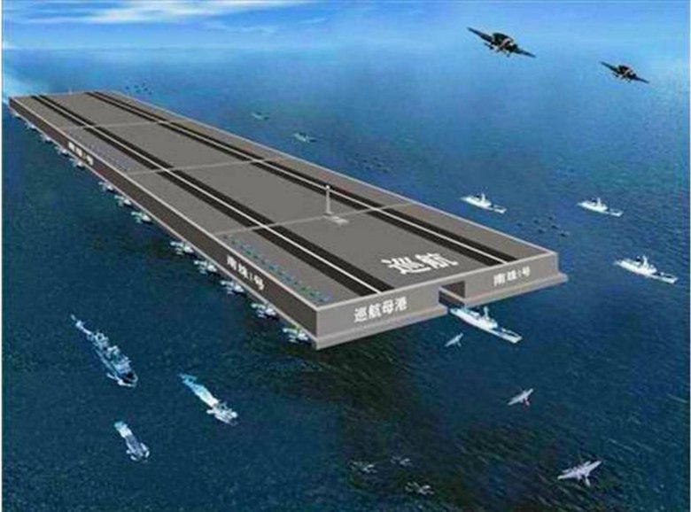 Морская боевая авианесущая платформа.