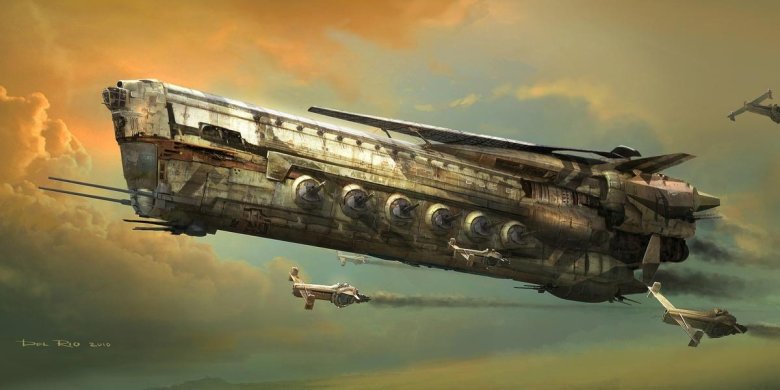 Космический корабль дизельпанк