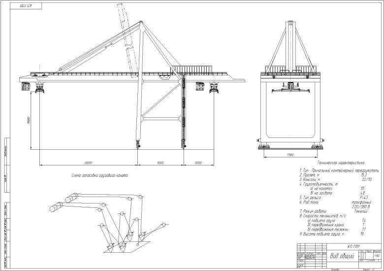 Кран козловой ккс 10