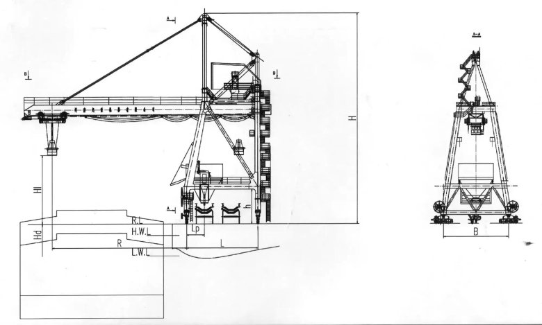 Козловой грейферный кран