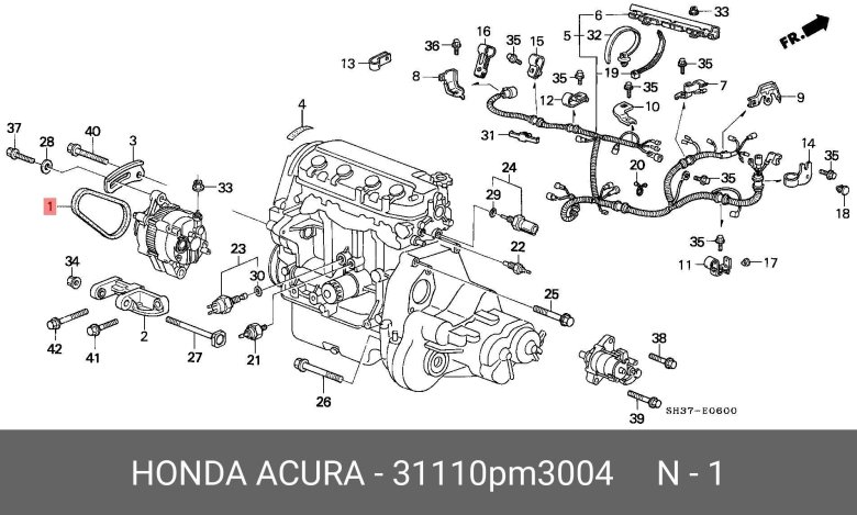 Каталог запчастей honda