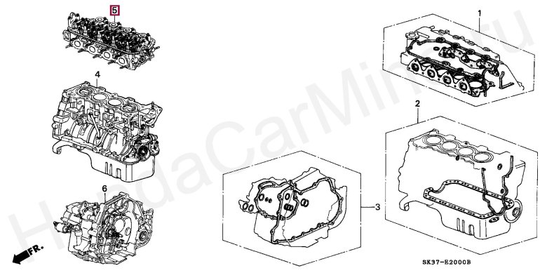 Прокладка головки блока цилиндров honda