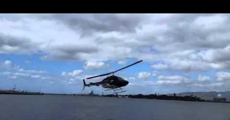 Упавший вертолет