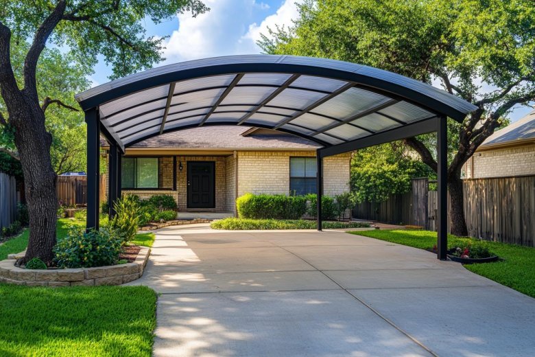 Навес с поликарбоната